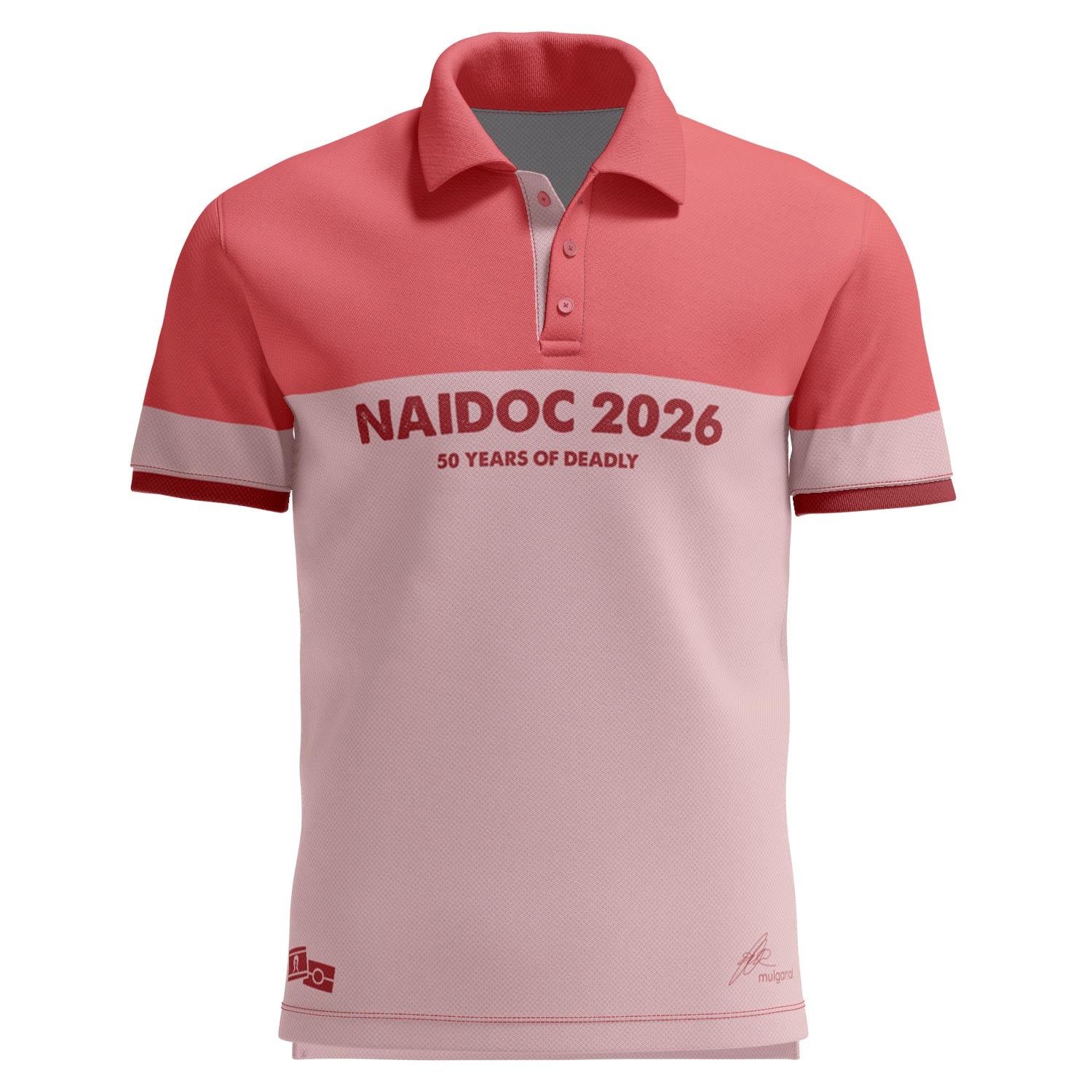 Fire, Water and Country (Studio) Bamboo Polo Shirt - NAIDOC 2026