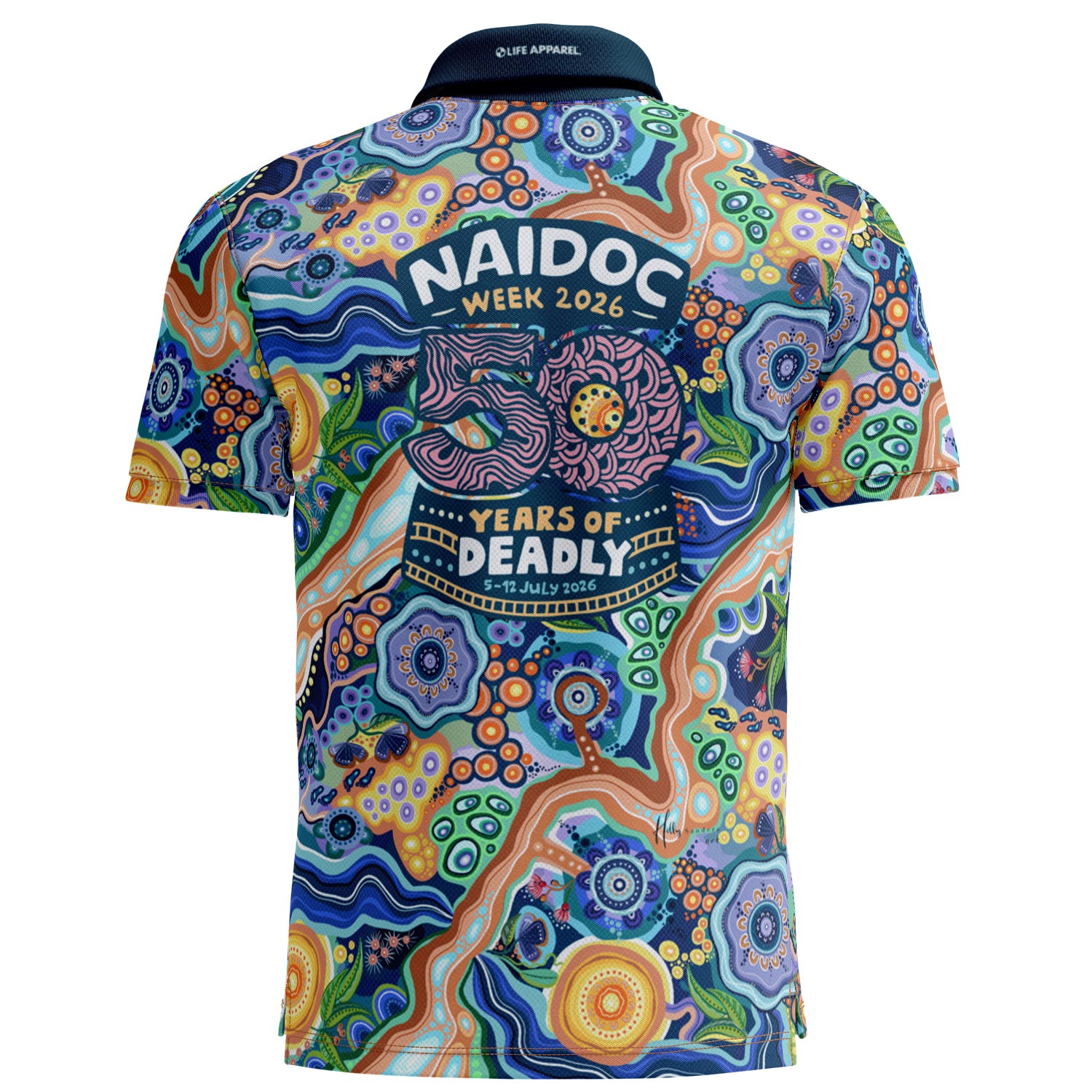 One Spirit, 50 Years (Max) Standard Polo Shirt - NAIDOC 2026
