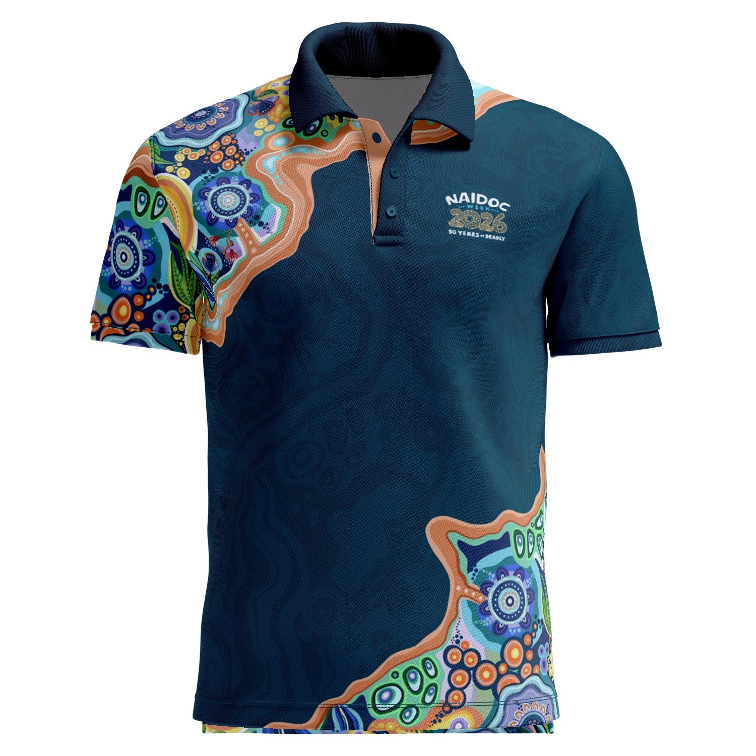 One Spirit, 50 Years (Core) Standard Polo Shirt - NAIDOC 2026