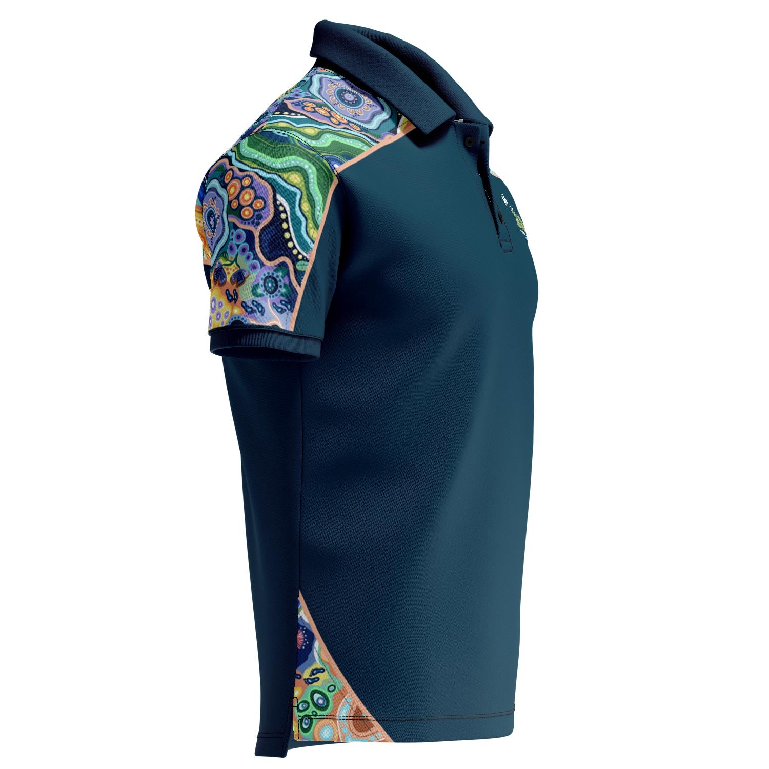 One Spirit, 50 Years (Fusion) Cotton Polo Shirt - NAIDOC 2026