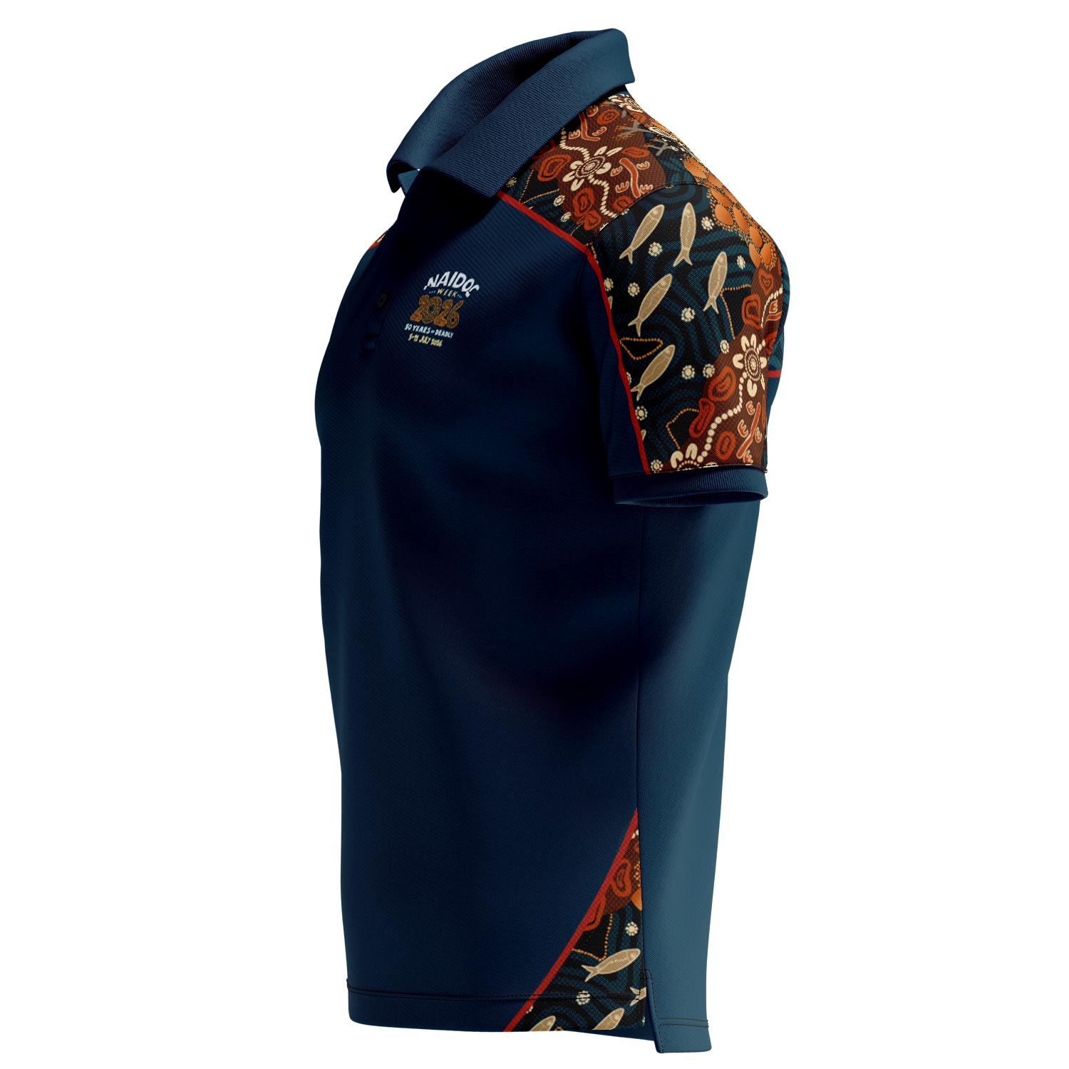 Thriving On Country (Fusion) Cotton Polo Shirt - NAIDOC 2026