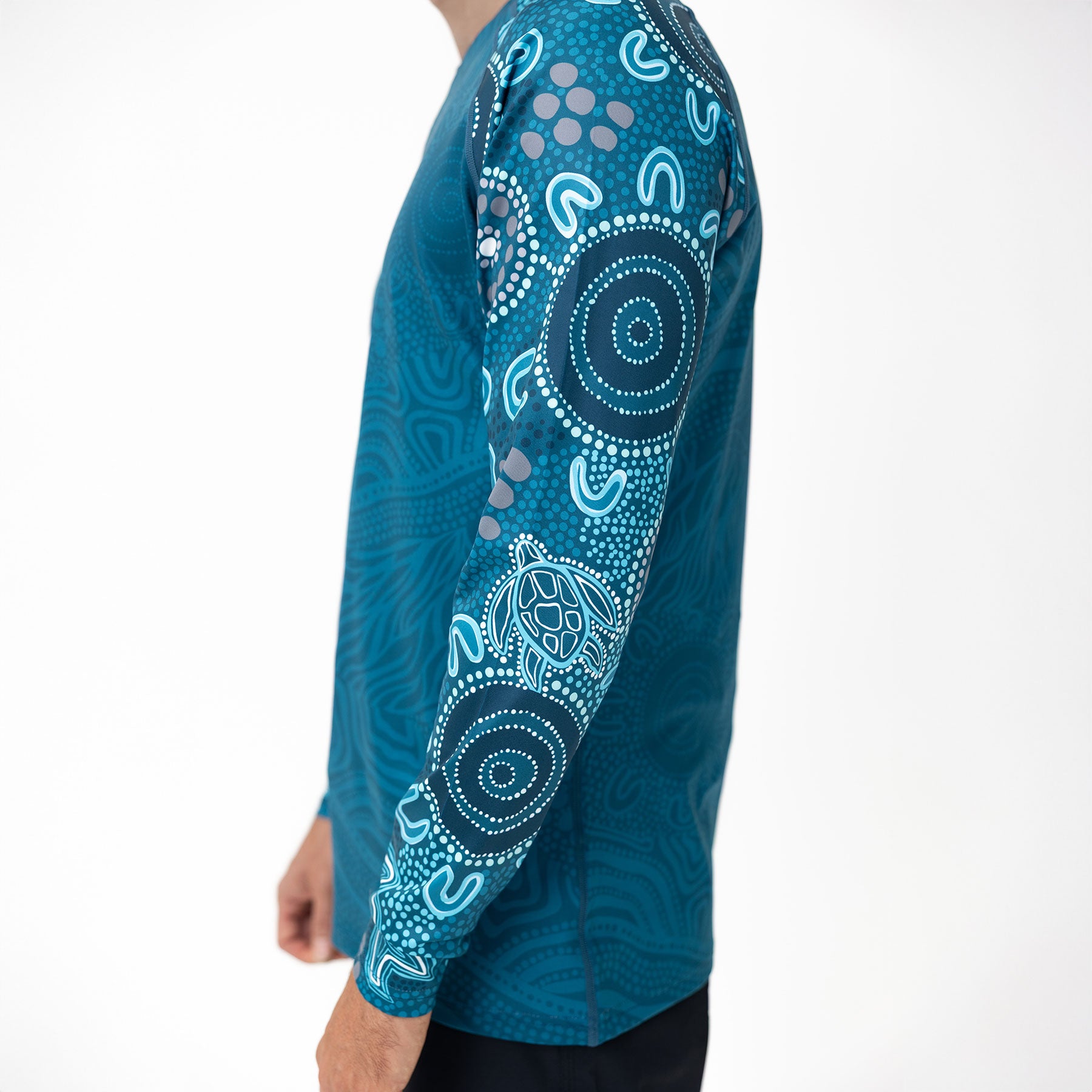 Standard Long Sleeve Rash Vest, Eternal (Ocean)