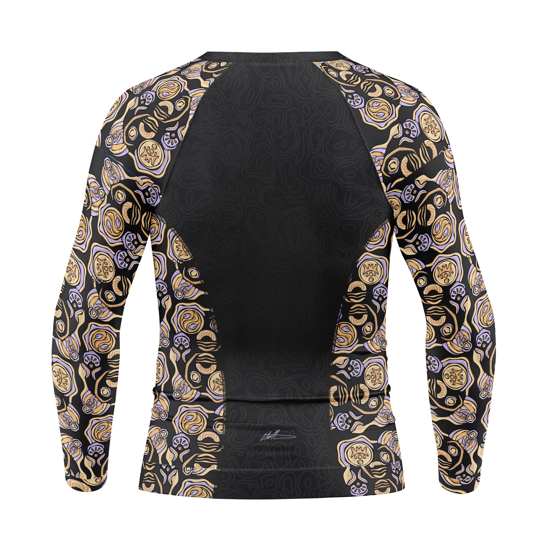 Women's Zipped Long Sleeve Rash Vest, We Walk With Care (Edition 2)