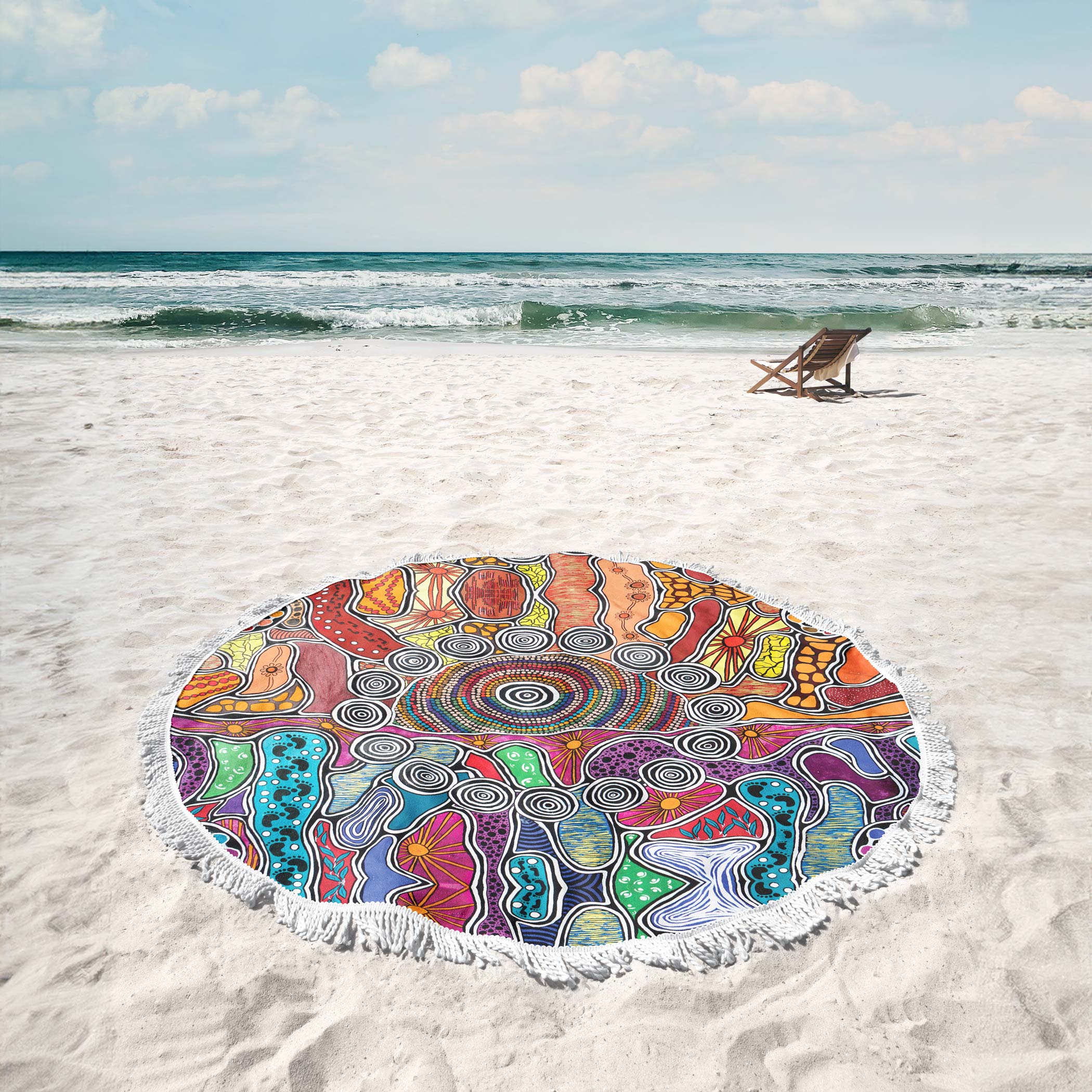 Beach Towel, Weaving Through Time
