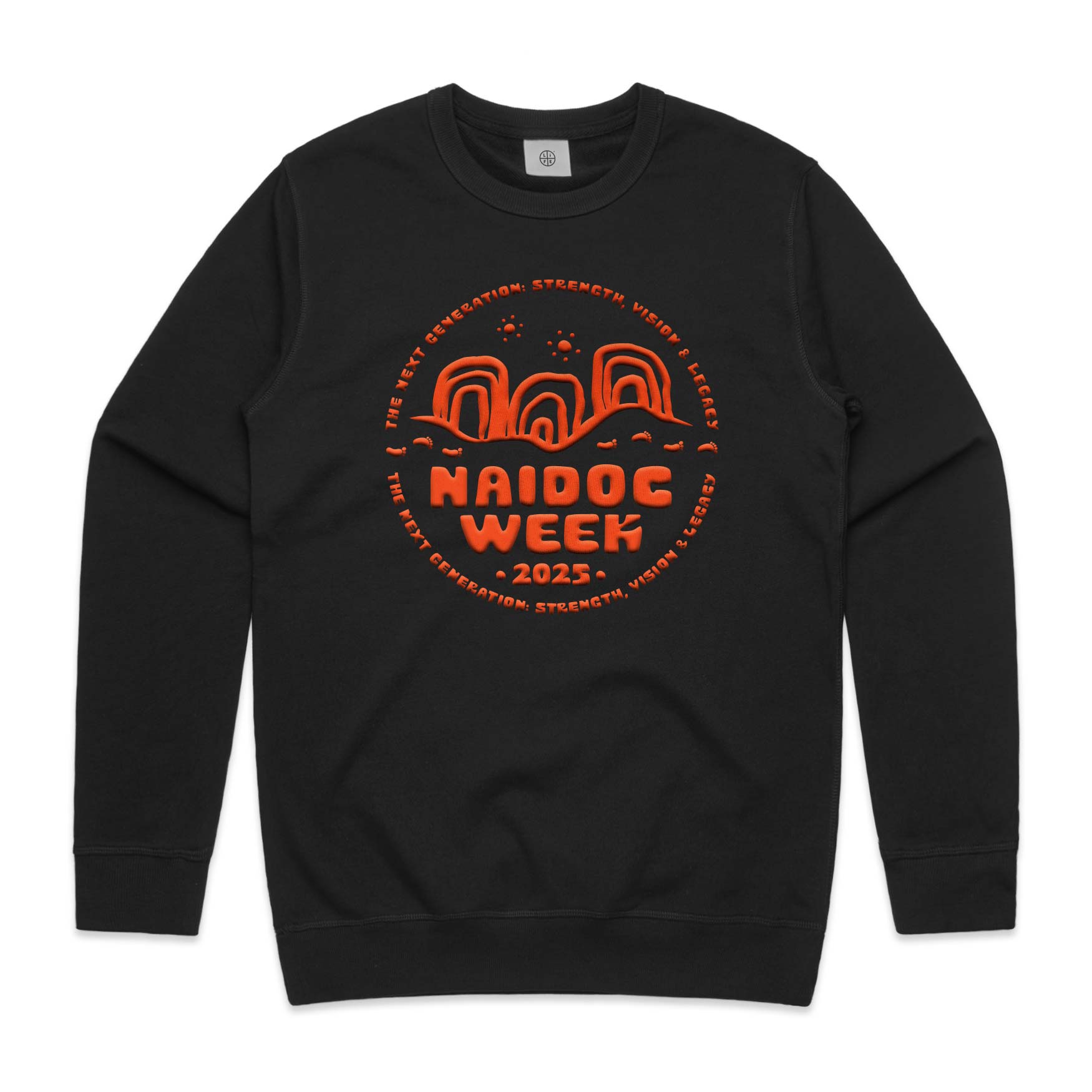 SALE - Prime Cotton Jumper, Naidoc Week (Orange) - NAIDOC 2025 (black, 3XL)