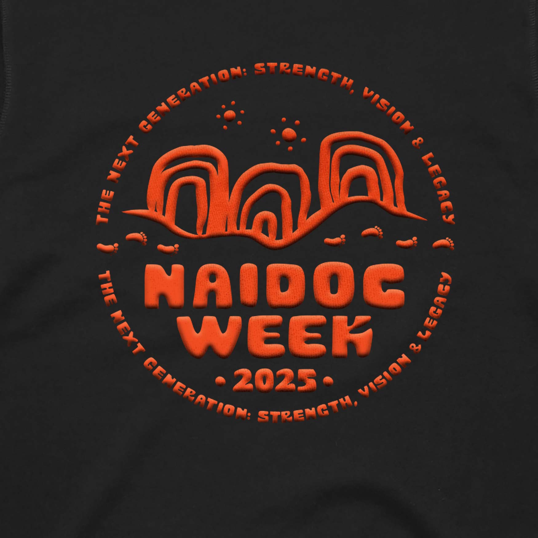SALE - Prime Cotton Jumper, Naidoc Week (Orange) - NAIDOC 2025 (black, 3XL)