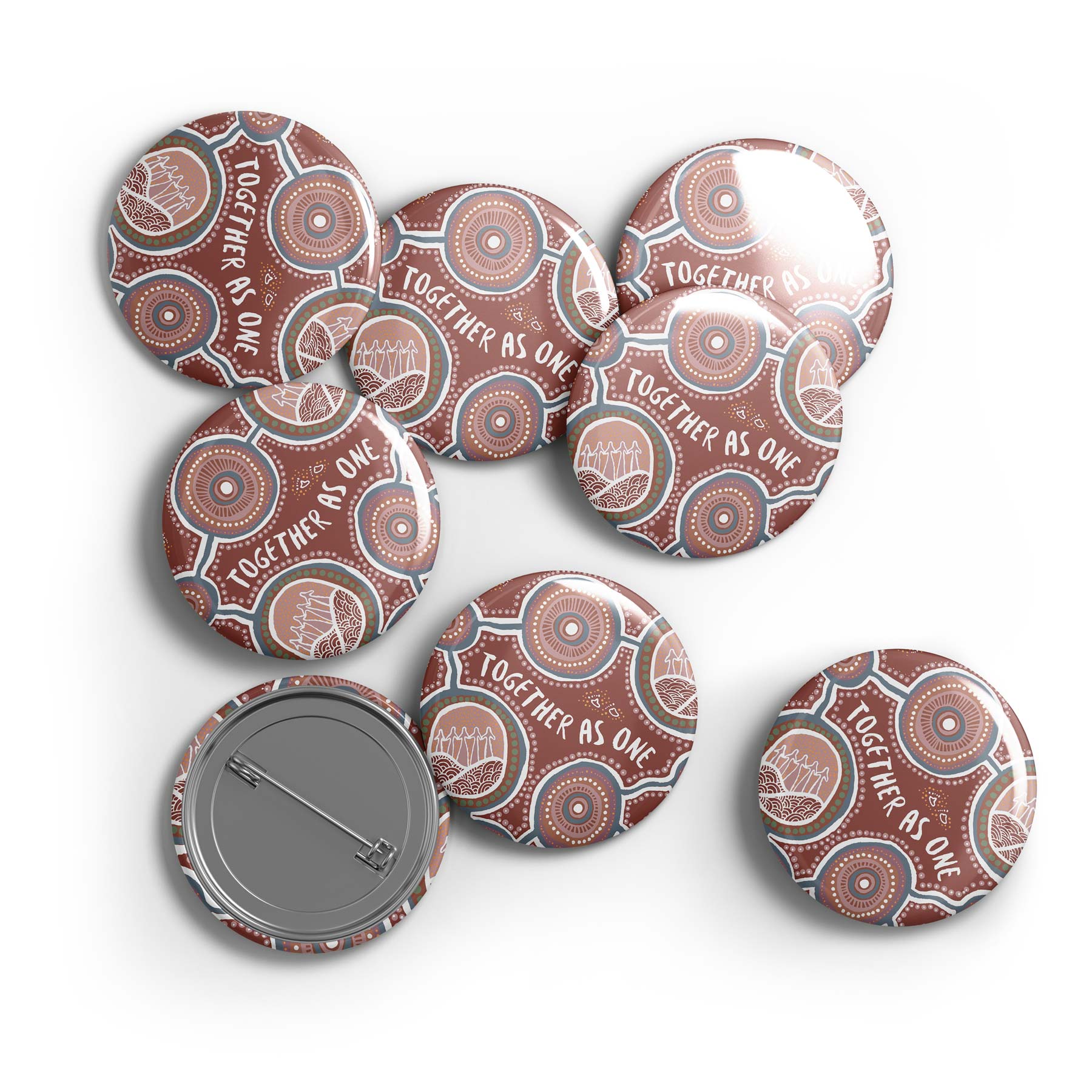 Button Badge, Together As One