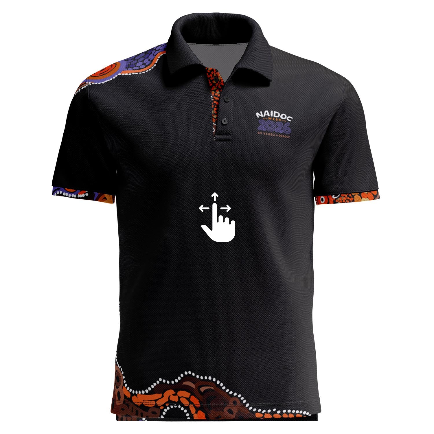 Connections To Country (Accent) Standard Polo Shirt - NAIDOC 2026