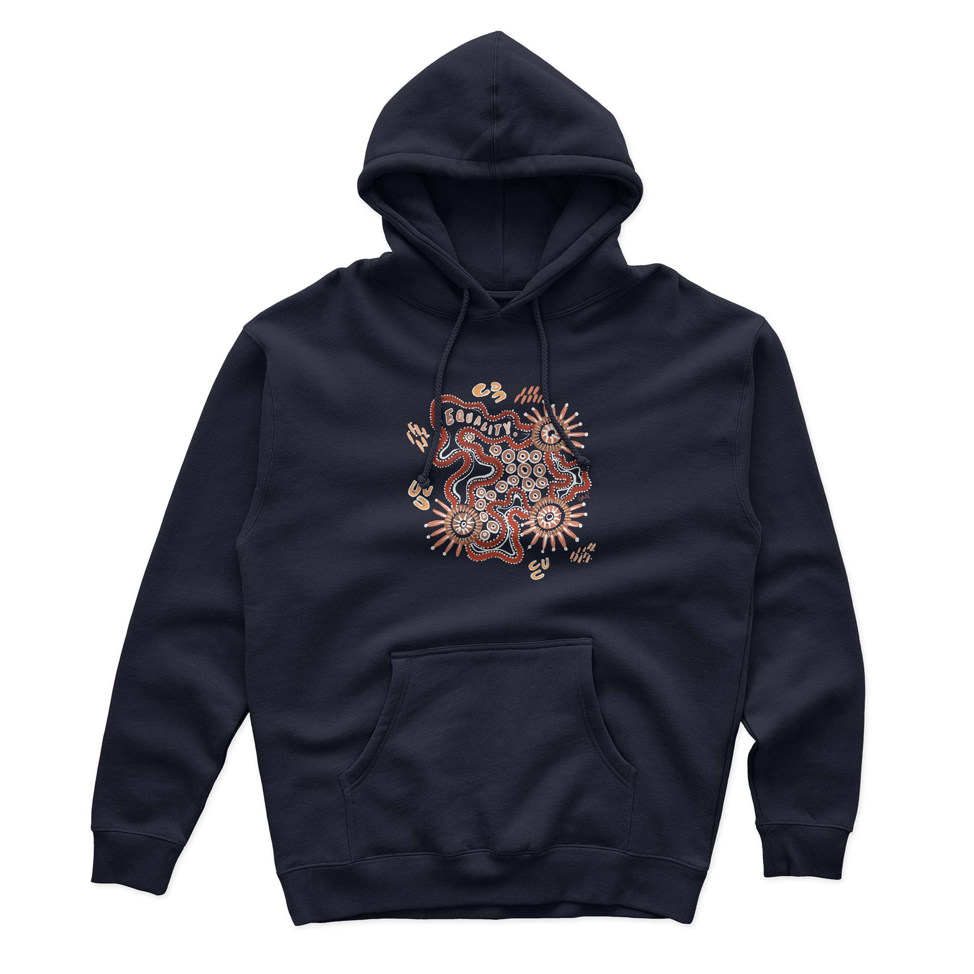 SALE - Equality Premium Cotton Hoodie | dark navy blue, XS