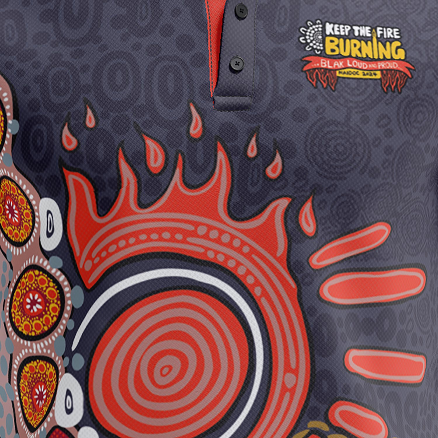Fitted Polo, Our Spirit Within - NAIDOC 2024