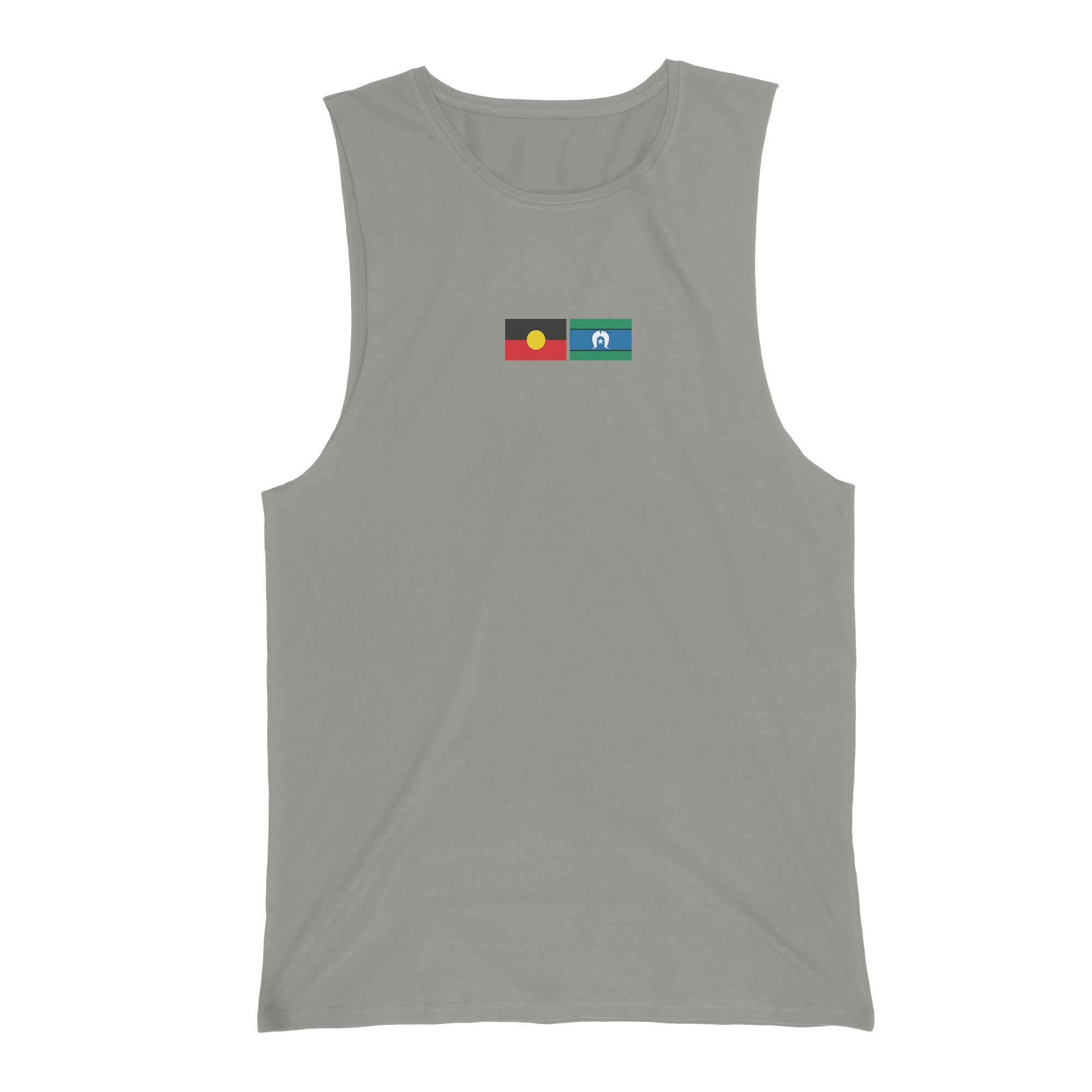 SALE - Women's Tank top, Aboriginal+TSI Flag (sage)