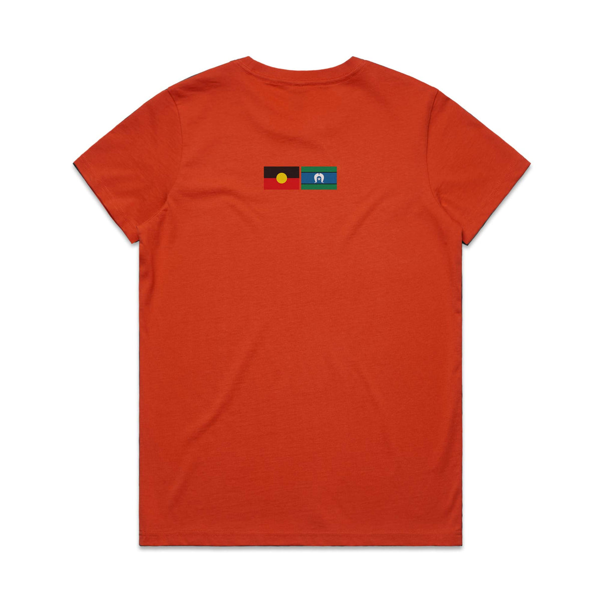 Aboriginal + Torres Strait Islands Flag Women's Cotton T-shirt - Autumn