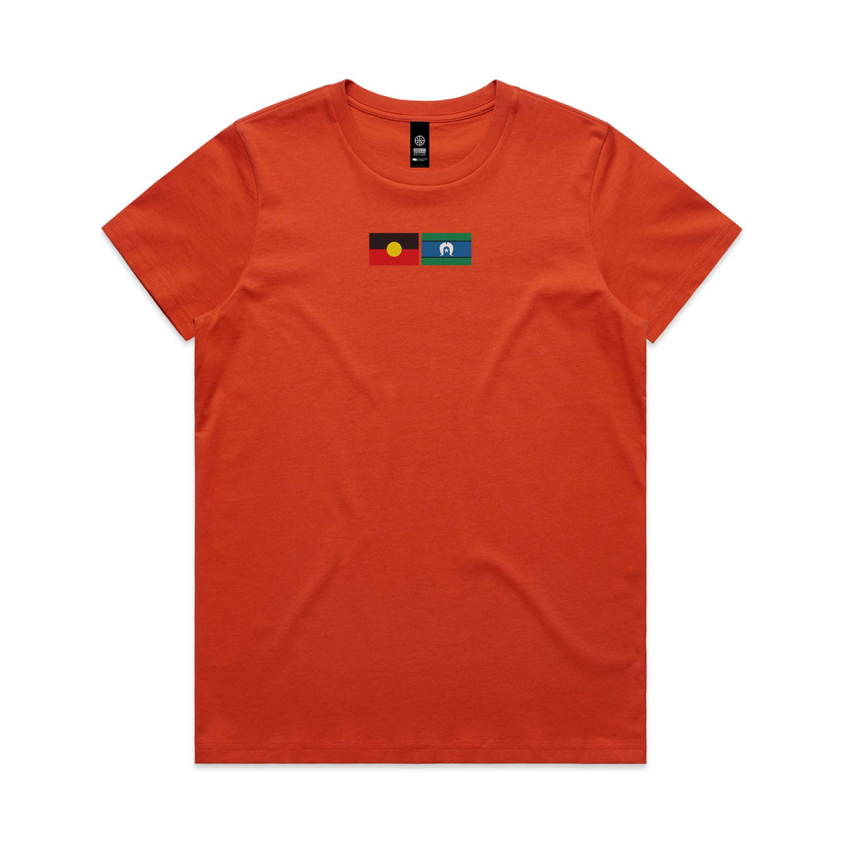 Aboriginal + Torres Strait Islands Flag Women's Cotton T-shirt - Autumn
