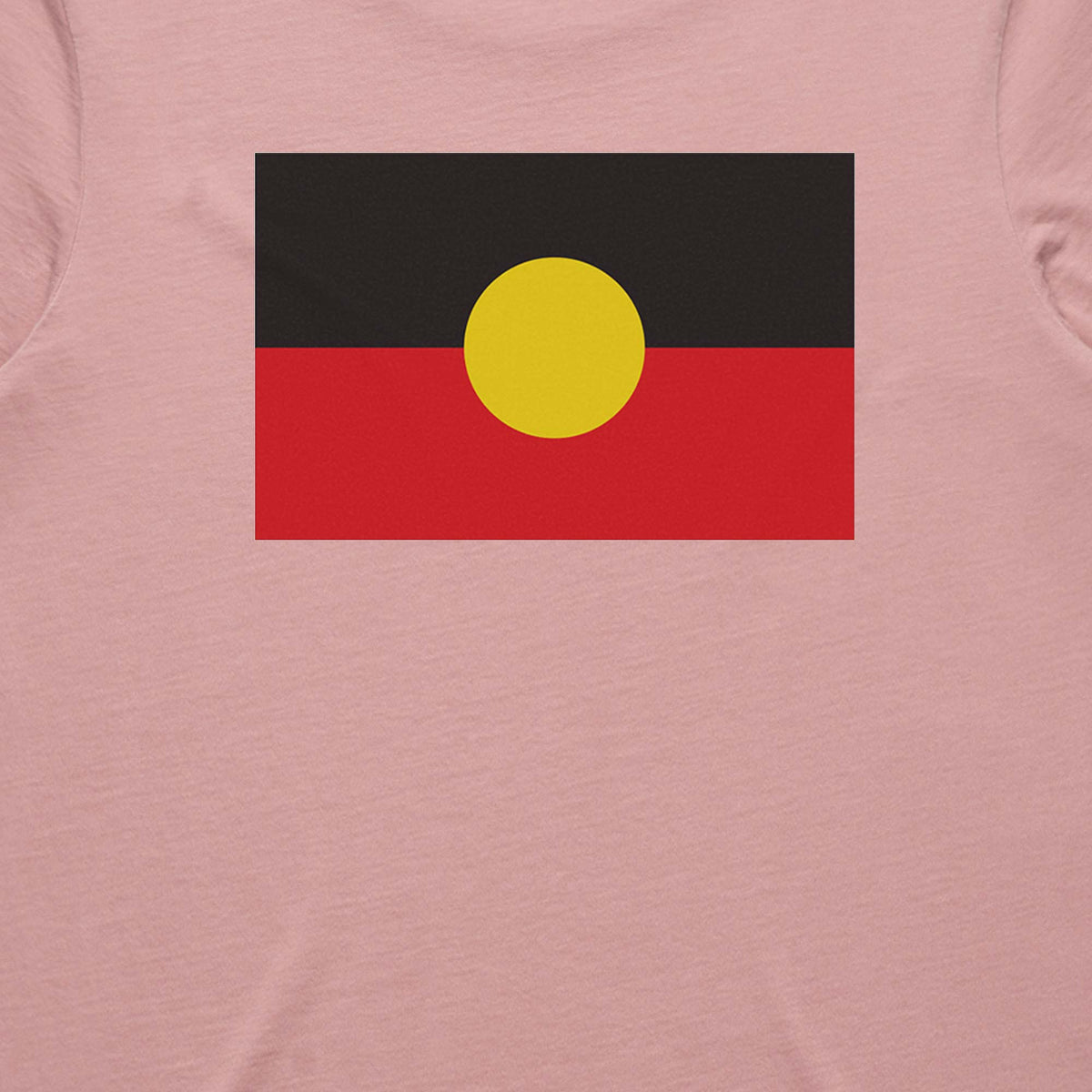 Aboriginal Flag Women's Cotton T-shirt - Dusty pink