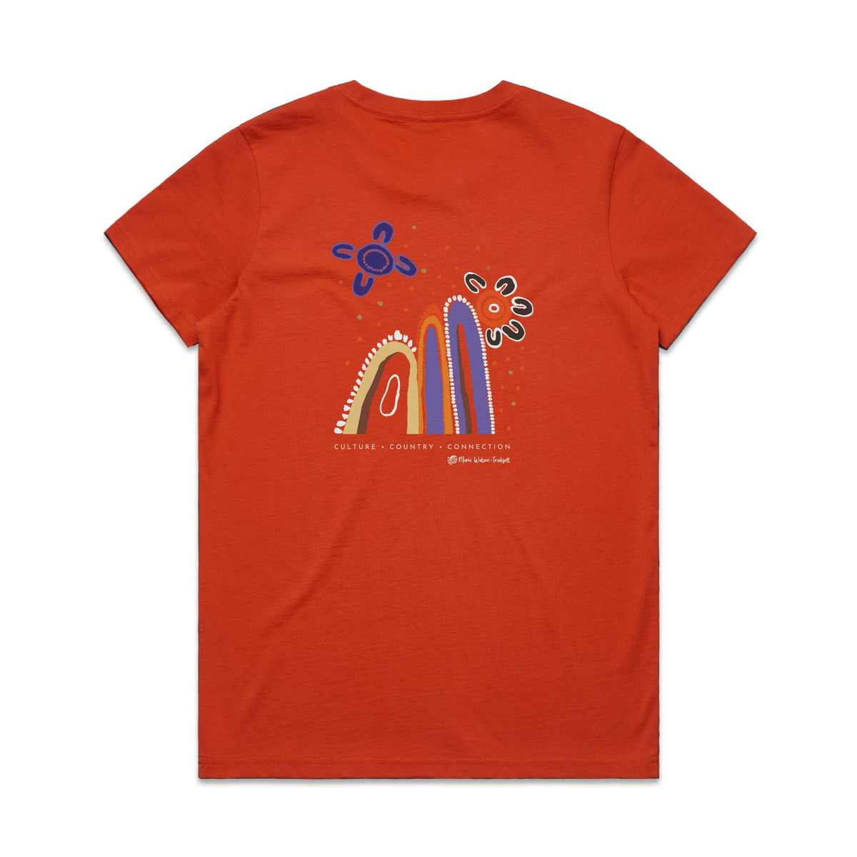 Connecting To Country Women's Cotton T-shirt - Autumn