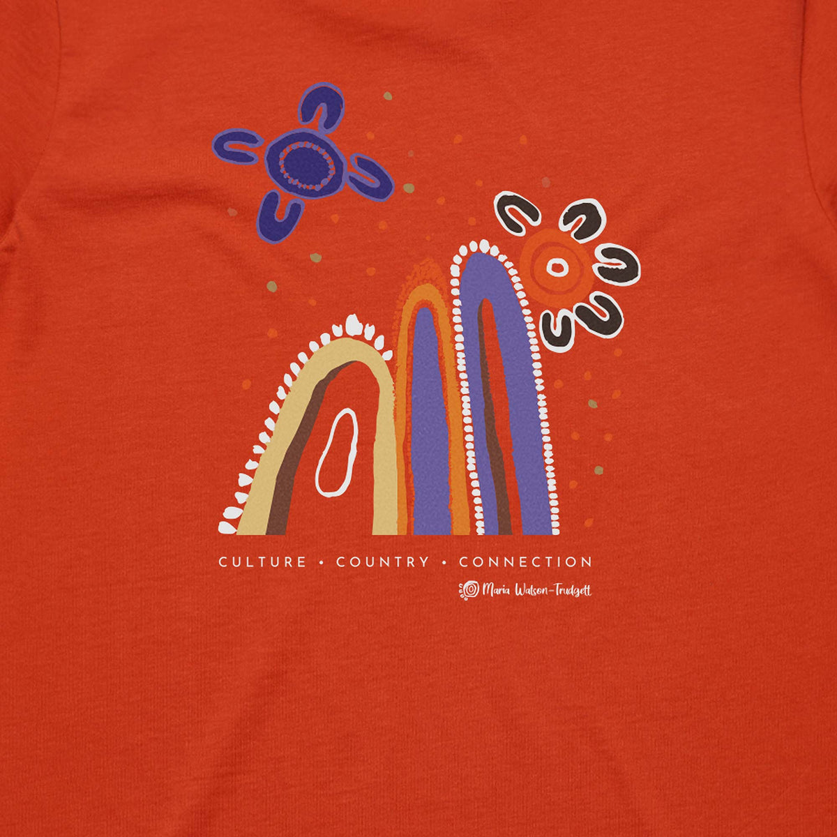 Connecting To Country Women's Cotton T-shirt - Autumn