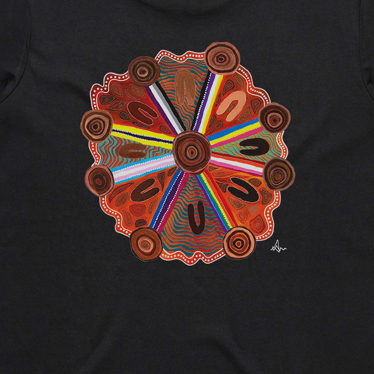 Gulumarrigu Women's Cotton T-shirt - Black