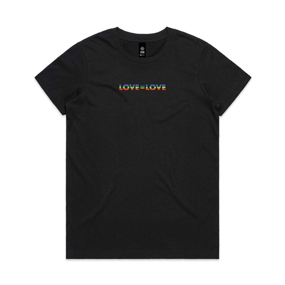 Love Is Love Women's Cotton T-shirt - Black