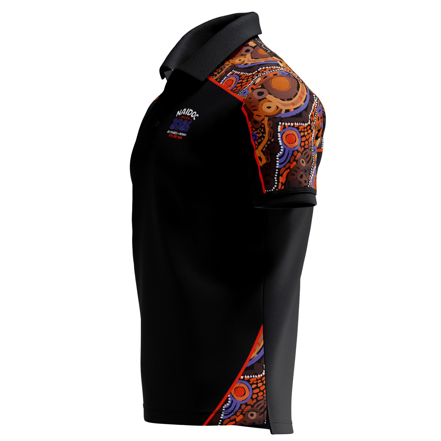 Connections To Country (Fusion) Cotton Polo Shirt - NAIDOC 2026