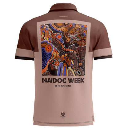 Connections To Country (Studio) Bamboo Polo Shirt - NAIDOC 2026