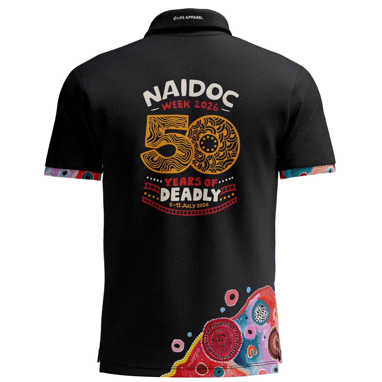 Fire, Water and Country (Accent) Standard Polo Shirt - NAIDOC 2026