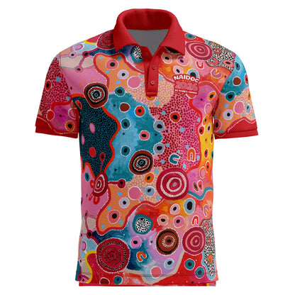 Fire, Water and Country (Max) Standard Polo Shirt - NAIDOC 2026