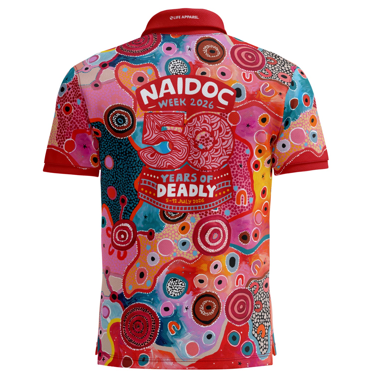 Fire, Water and Country (Max) Standard Polo Shirt - NAIDOC 2026