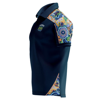 One Spirit, 50 Years (Fusion) Cotton Polo Shirt - NAIDOC 2026
