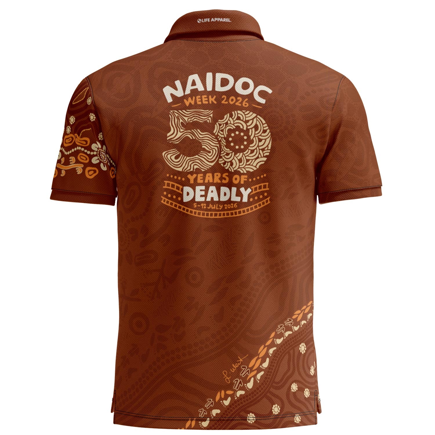 Thriving On Country (Accent Ochre) Standard Polo Shirt - NAIDOC 2026