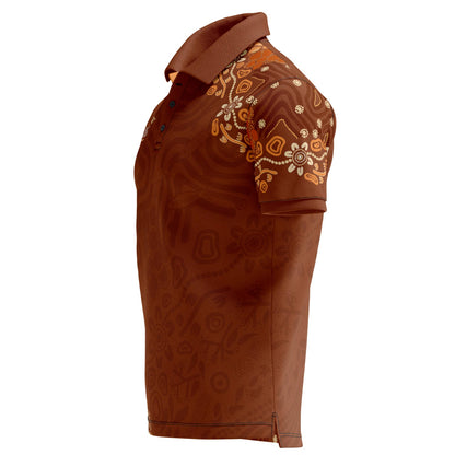 Thriving On Country (Accent Ochre) Standard Polo Shirt - NAIDOC 2026