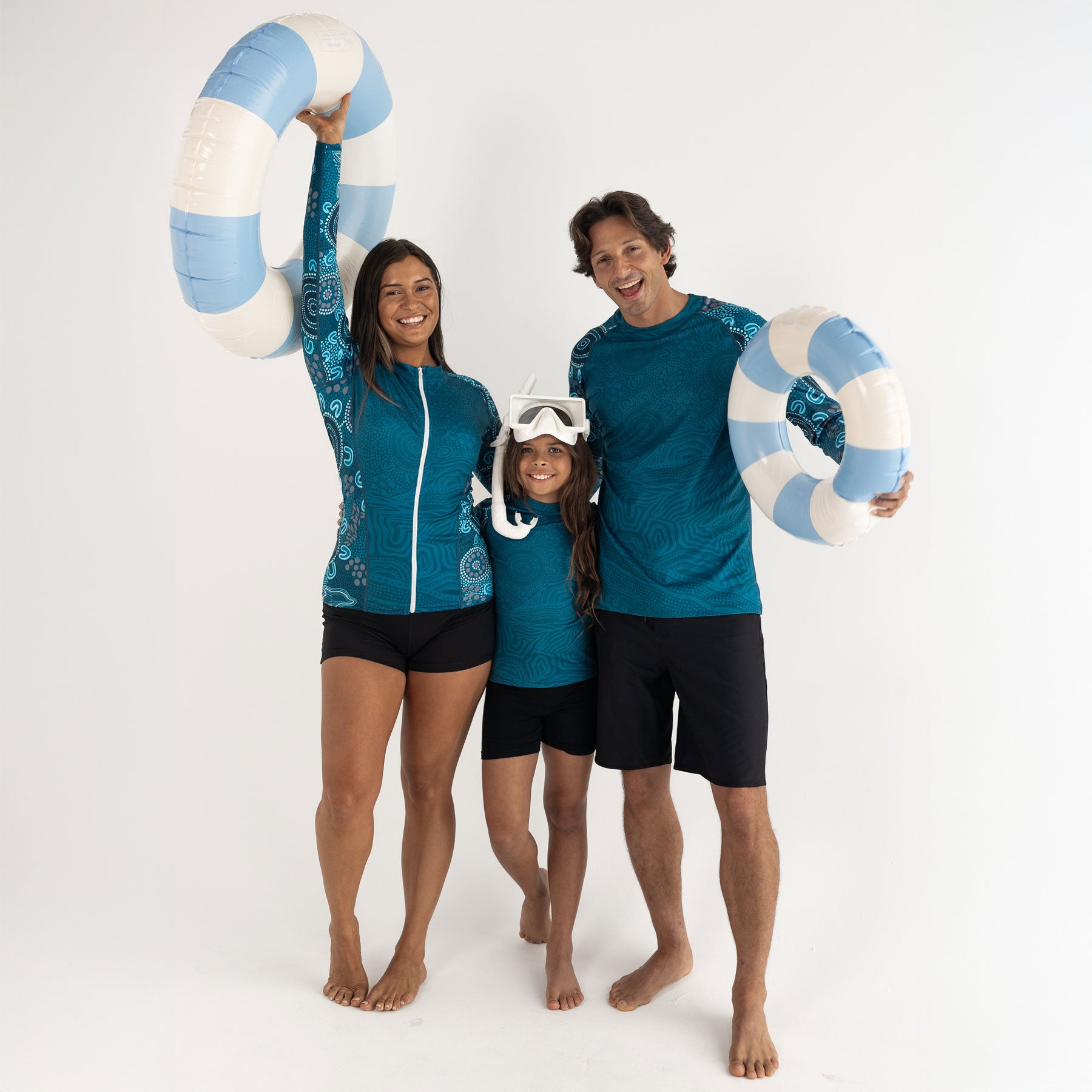 Standard Long Sleeve Rash Vest, Eternal (Ocean)