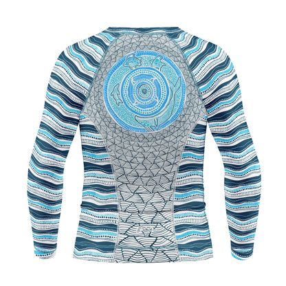 Women's Zipped Long Sleeve Rash Vest, Under The Garuwa