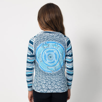 Kid's Long Sleeve Rash Vest, Under The Garuwa