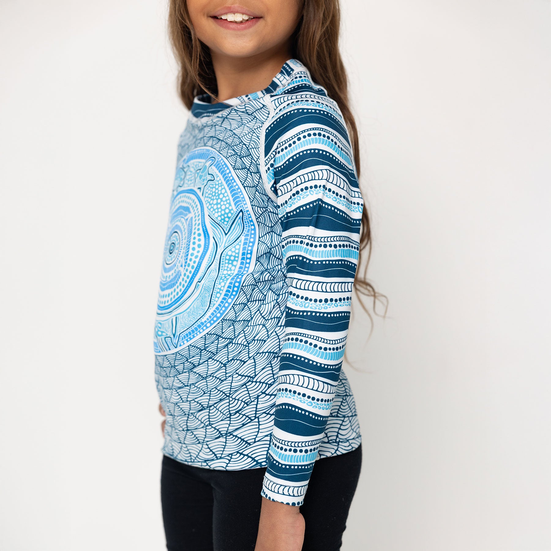 Kid's Long Sleeve Rash Vest, Under The Garuwa