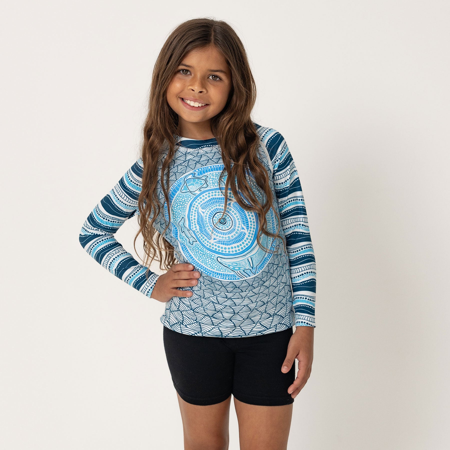 Kid's Long Sleeve Rash Vest, Under The Garuwa