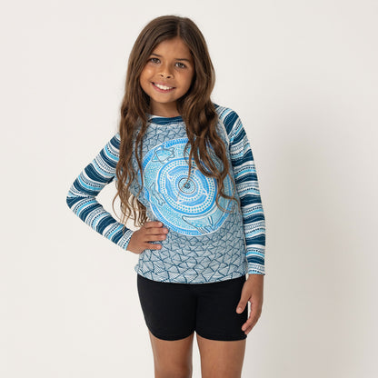Kid's Long Sleeve Rash Vest, Under The Garuwa