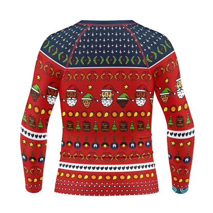 Kid's Long Sleeve Rash Vest, Murri Christmas!
