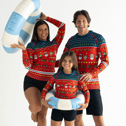 Standard Long Sleeve Rash Vest, Murri Christmas!