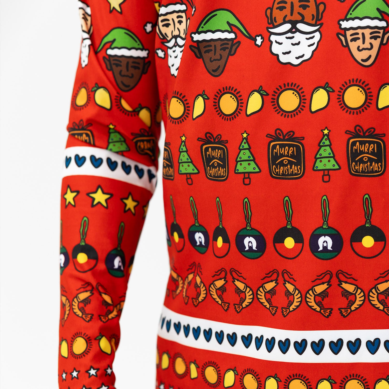 Standard Long Sleeve Rash Vest, Murri Christmas!