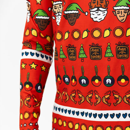 Standard Long Sleeve Rash Vest, Murri Christmas!