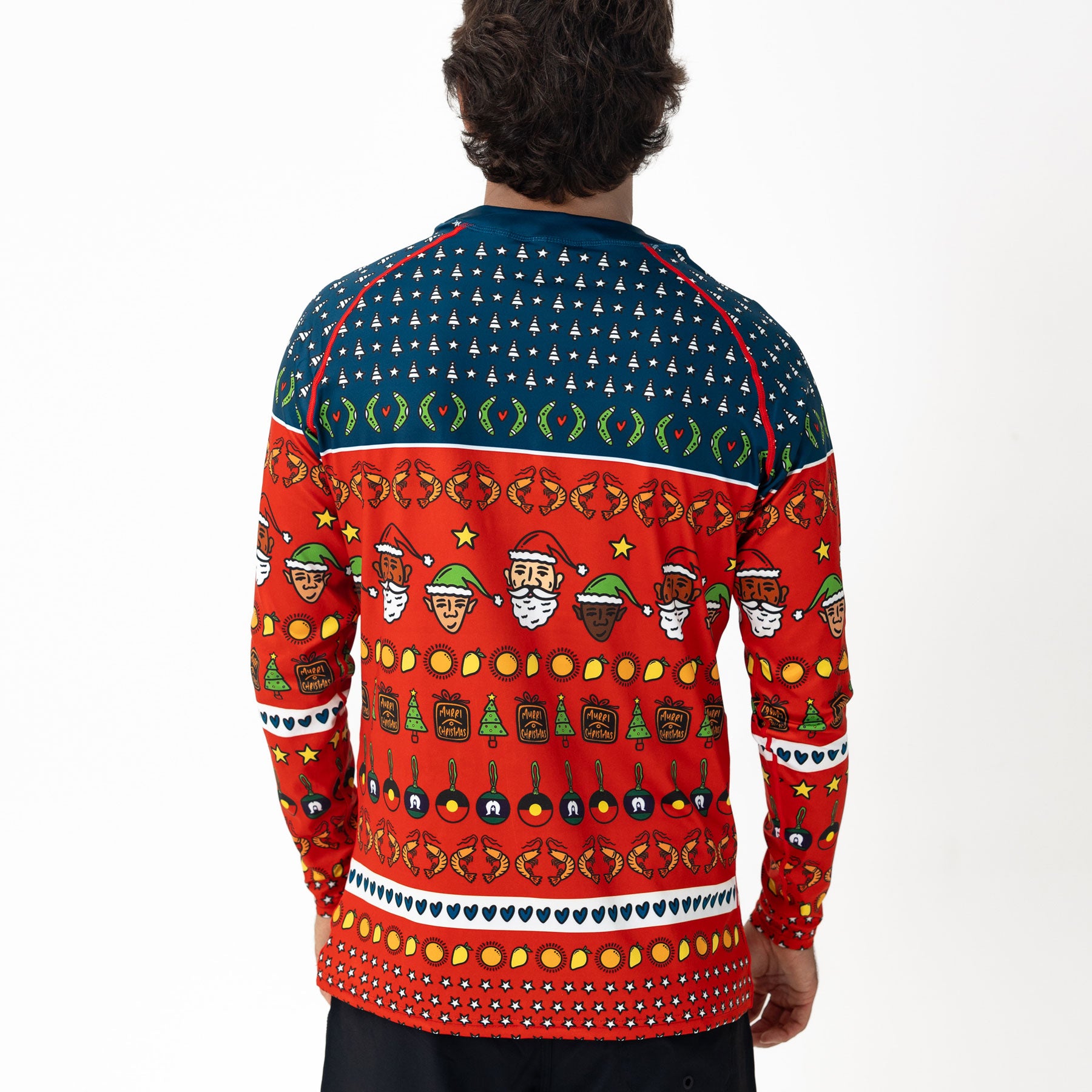 Standard Long Sleeve Rash Vest, Murri Christmas!