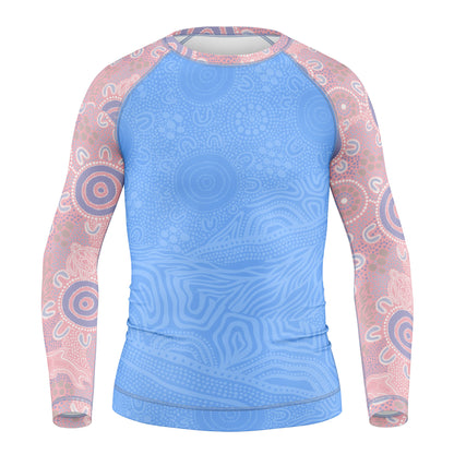 Kid's Long Sleeve Rash Vest, Eternal (Bubblegum)