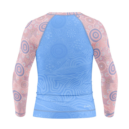 Kid's Long Sleeve Rash Vest, Eternal (Bubblegum)