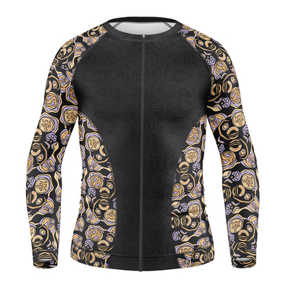 Women's Zipped Long Sleeve Rash Vest, We Walk With Care (Edition 2)