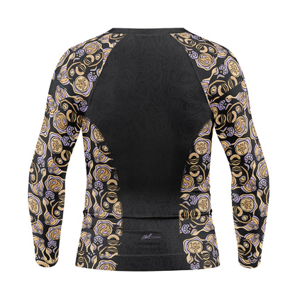 Women's Zipped Long Sleeve Rash Vest, We Walk With Care (Edition 2)