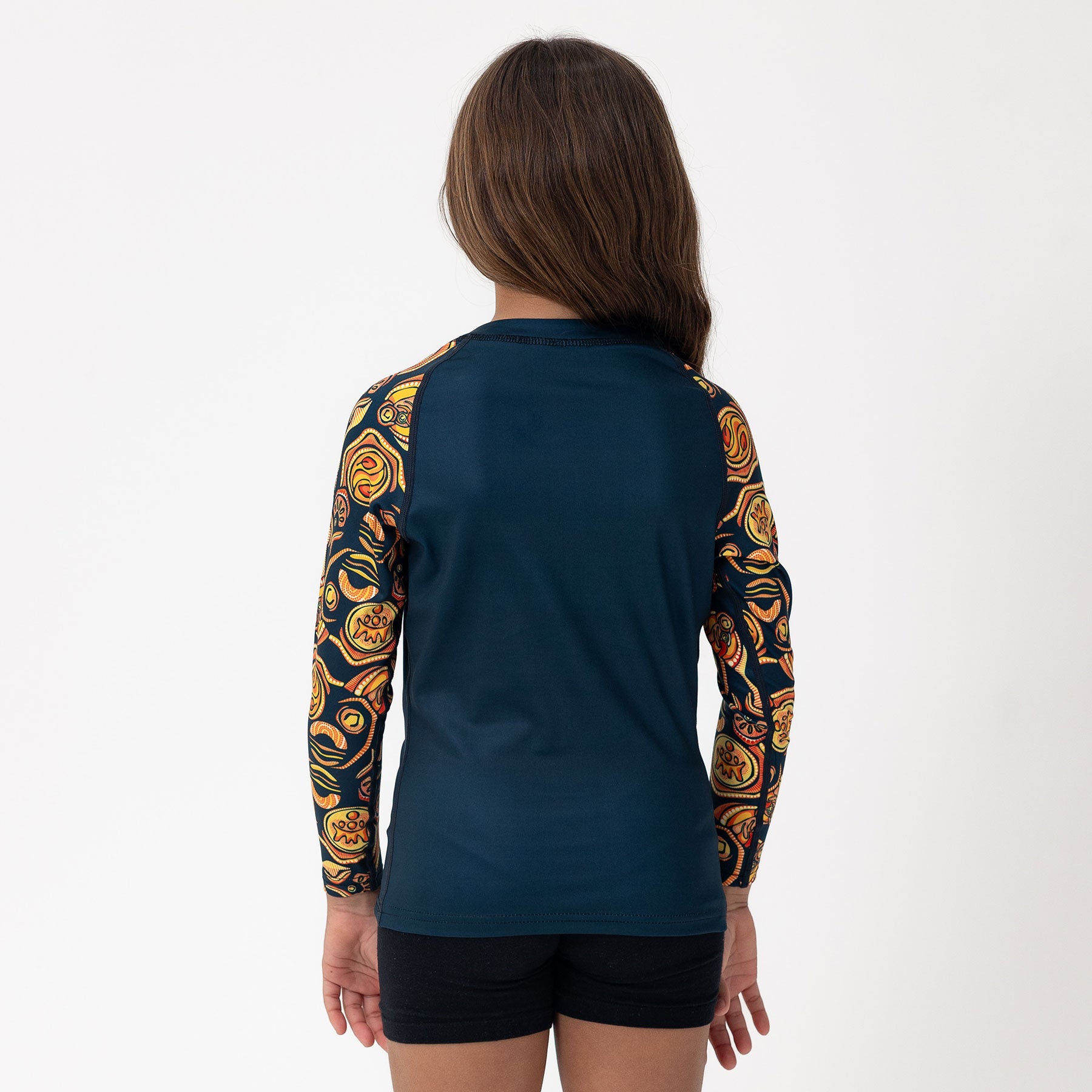 Kid's Long Sleeve Rash Vest, We Walk With Care (Edition 1)