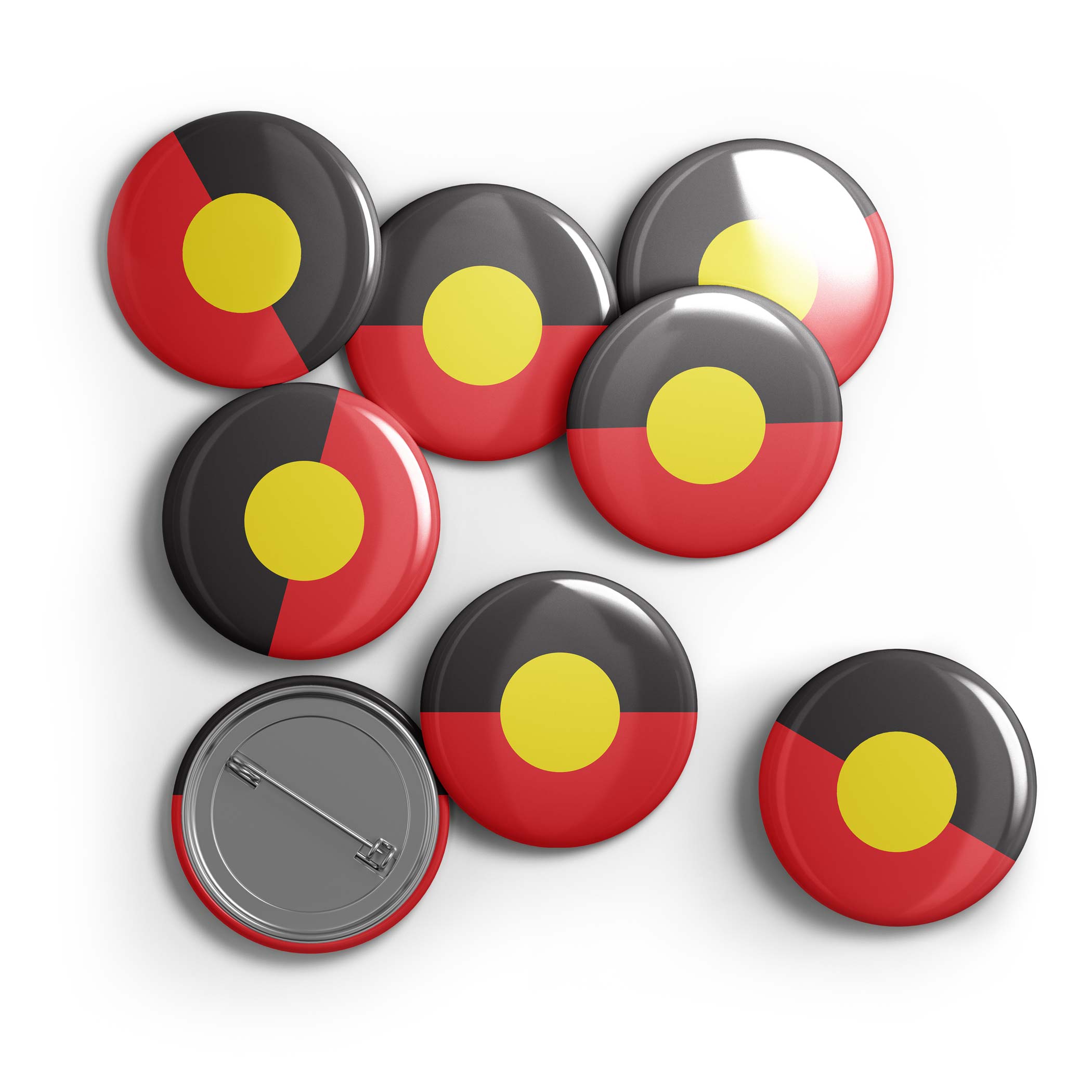 Button Badge, The Aboriginal Flag