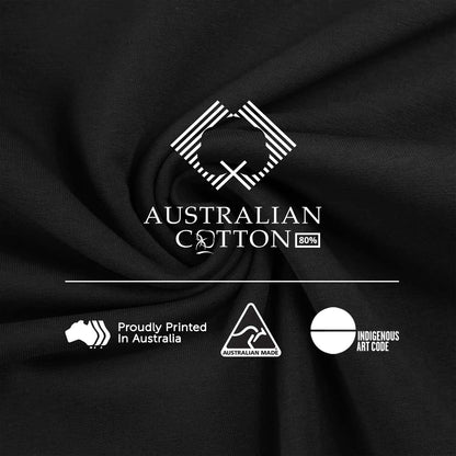 SALE - Premium Cotton Hoodie, Ninti Pulka - NAIDOC 2025 (black, S)