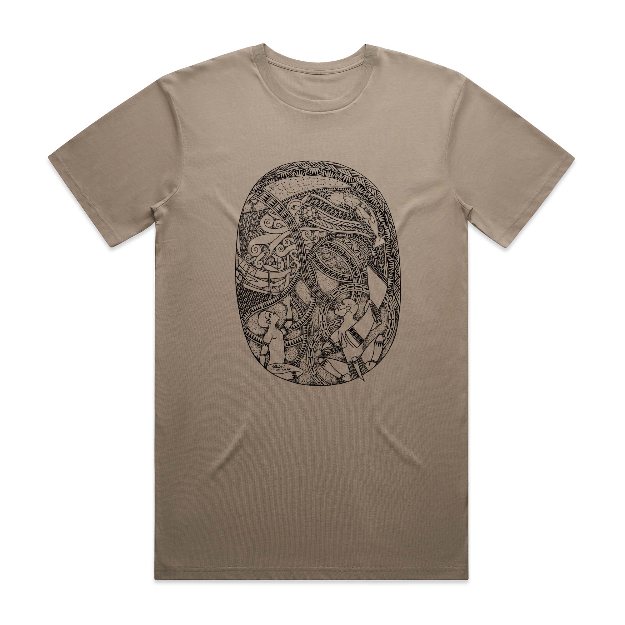 SALE - T-shirt, Kaikazi Ia (oyster)