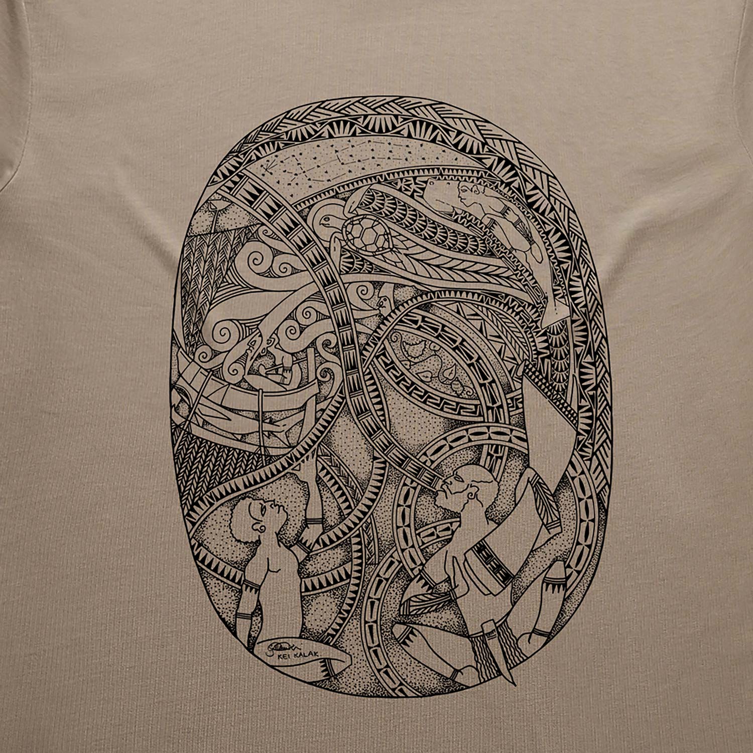 SALE - T-shirt, Kaikazi Ia (oyster)
